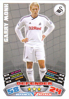Garry Monk Swansea City 2011/12 Topps Match Attax #276